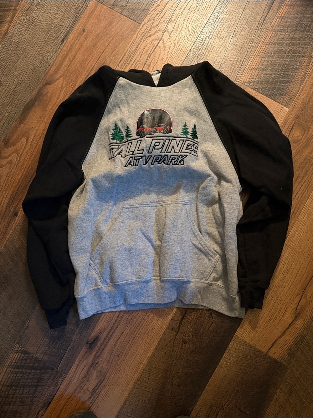 Tall Pines ATV Park Hoodie - Gray & Black